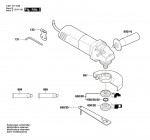 Bosch 0 601 377 5AB Gws 850 C Angle Grinder 230 V / Eu Spare Parts